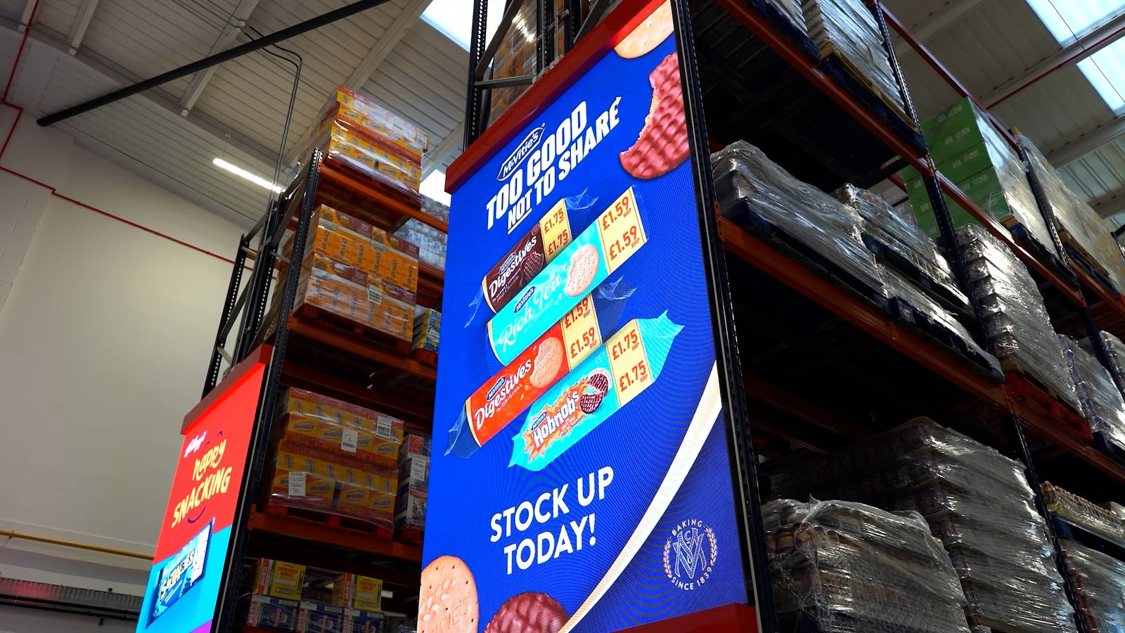 Wholesale Column McVities display