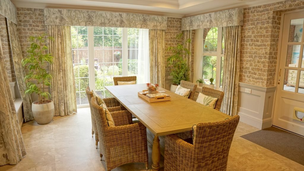 Photography of private dinning room in a care home